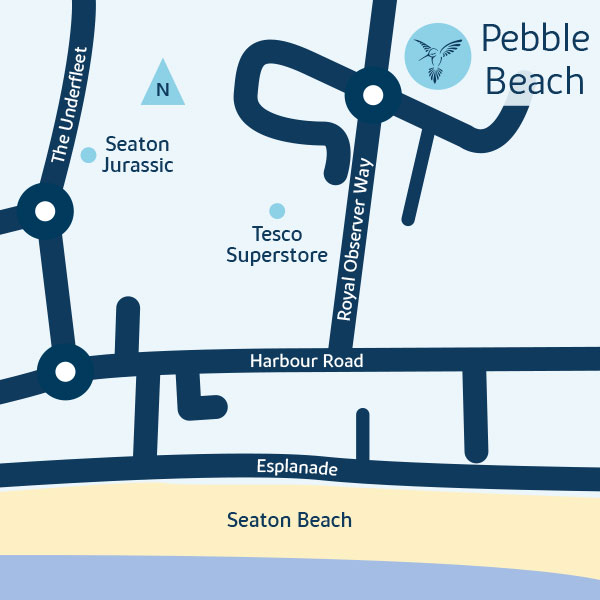 Development map for pebble beach